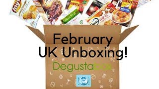 Degustabox UK February 2019 Unboxing [upl. by Natye]