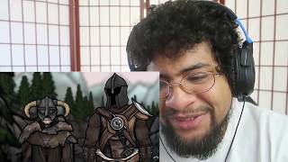 The Senile Scribbles Skyrim Parody Reaction [upl. by Luann]