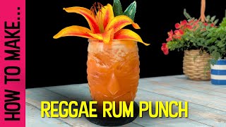 How to make the Reggae Rum Punch Rum Cocktail [upl. by Nowujalo226]