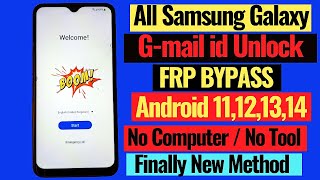 All Samsung FRP Bypass 2024Samsung Google Lock Remove Android 11121314 New Method No 0 [upl. by Nidla]