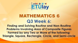 Area of Composite Figures  Math 6  Quarter 3 Week 6 [upl. by Ayerhs]