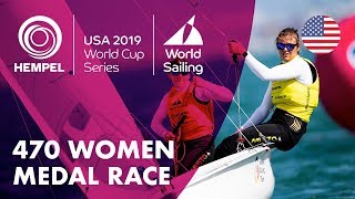 470 Women Medal Race  Hempel World Cup Series Miami USA [upl. by Rats628]