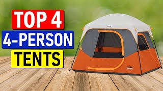 👉 TOP 4 Picks  Best 4 Person Camping Tents of 2023 Best Review [upl. by Norven580]