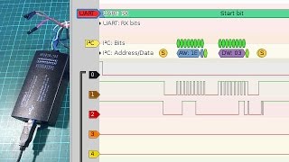 Cheap logic analyzer  Sigrok pulseview  timesaver LHT00SU1 [upl. by Coulter]