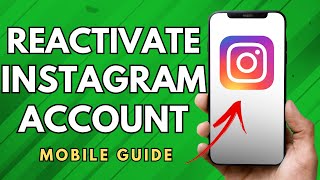 How To Reactivate Your Instagram Account On Instagram App  Easy Guide [upl. by Adelaja522]