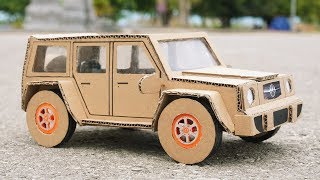 How to Make a Car from Cardboard  DIY Mercedes Car [upl. by Shirley]