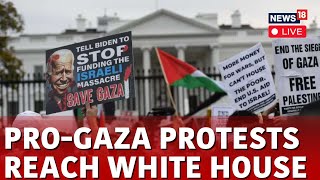 White House LIVE  ProPalestinian Protesters Target White House Correspondent Dinner  News18 N18L [upl. by Witt]