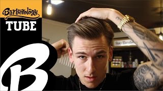 How to  Natural Pompadour  Mens Hair Tutorial amp Hairstyle [upl. by Sharleen]