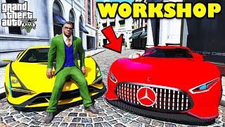 Franklin Upgrade Most Expensive Luxury Vision Supercars In His Workshop GTA 5  SHINCHAN and CHOP [upl. by Giaimo]