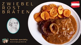 🇦🇹 Zwiebelrostbraten Rezept 🇦🇹 Spezialität aus Österreich [upl. by Veriee]