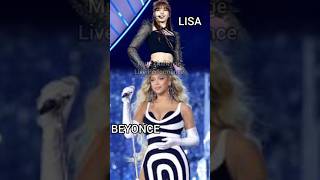 moments the remix live performance Lisa blackpink vs beyonce mute challenge shorts lisa beyonce [upl. by Brewer]