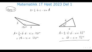 Matematikk 1T Eksamen Høst 2023 Del 1 [upl. by Yensehc588]