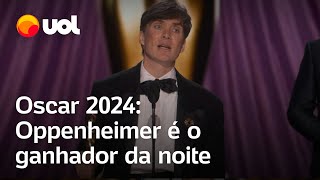 Oscar 2024 Oppenheimer vence Melhor Filme e fecha a noite com 7 estatuetas [upl. by Woehick]