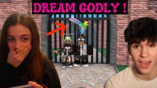 I gave my little sister her DREAM GODLY in Murder Mystery 2 Roblox [upl. by Errol770]