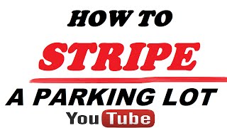 PARKING LOT STRIPING amp MARKING [upl. by Gnivri989]