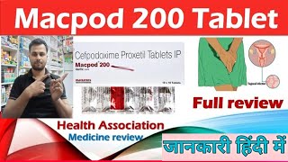 Macpod 200mg tablet uses  Cefpodoxime proxetil tablets IP  mecpod tablet uses in hindi [upl. by Noslien]