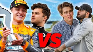 F1 Driver Lando Norris amp Max Fewtrell VS Good Good [upl. by Burrell127]