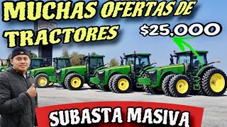 ‼️la MEJOR SUBASTA de TRACTORES SEMINUEVOS John Deer en USA  Quan Chic‼️ [upl. by Aerdnuahs]