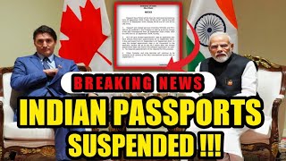 INDIAN PASSPORT SERVICES SUSPENDED UNTIL SEPTEMBER 30 [upl. by Eislel]