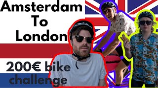 Cycling from AMSTERDAM to LONDON on 200€ vintage bikes  DAY 1 [upl. by Dnomhcir373]