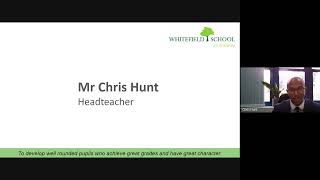 Whitefield School Open Evening 2022  Headteachers Presentation [upl. by Comfort]