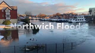 Northwich Cheshire Floods 210121 Storm Christoph Aftermath floods northwich [upl. by Drusi]