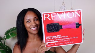 Using Revlon OneStep Paddle Brush Hair Dryer [upl. by Xonel]