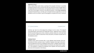 APPLICATION SERVER amp DATABASE SERVER IN BANKING [upl. by Hayouqes]