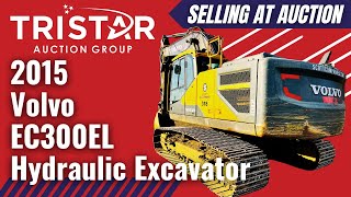 2015 Volvo EC300EL Hydraulic Excavator  Selling at auction [upl. by Assirrak]