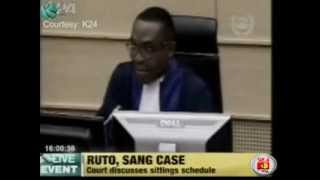 ICC agrees to stagger Uhuru Ruto cases in four week breaks [upl. by Lemart]