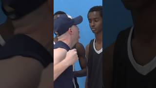 Military Drill Instructor Coaches Basketball Practice [upl. by Lahsram]