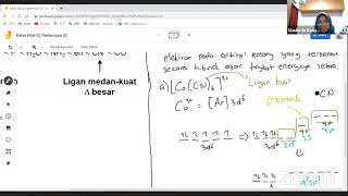 Teori Medan Kristal dan Teori Hibridisasi pada Senyawa Kompleks  Kelas Kilat KSNP 2021 [upl. by Wolfy]