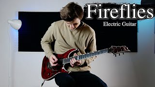 Fireflies  Owl City  Electric Guitar Cover [upl. by Kcirredal]