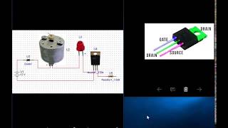 le transistor mosfet avec un moteur [upl. by Ybroc]