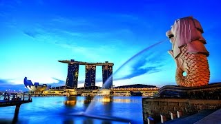 JALAN KAKI KE MERLION PARK DAN MARINA BAY SANDS  UDEH NANS [upl. by Fawnia]