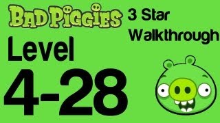 Bad Piggies 428 Flight in the Night Level 428 3 Star Walkthrough  WikiGameGuides [upl. by Neit]