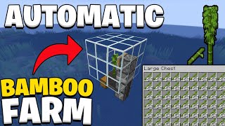 Compact Automatic Bamboo Farm Minecraft 121 [upl. by Atteras]