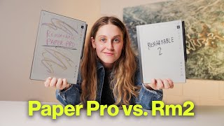 Remarkable Paper Pro vs Rm2  Full Walkthrough amp Comparison [upl. by Assilen]