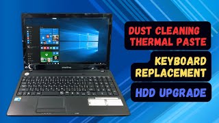 How to Deep Clean Upgrade amp Replace Keyboard on eMachines e732 Laptop [upl. by Milla]