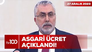 Merakla Beklenen Asgari Ücret Miktarını Bakan Vedat Işıkhan Açıkladı  Ece Üner ile TV100 Ana Haber [upl. by Pansie928]