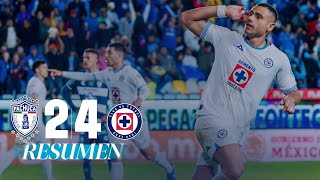 PACHUCA 24 CRUZ AZUL J10  Poderosa REMONTADA de la MÁQUINA [upl. by Nonnaer]