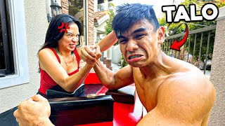 TEACHING my GIRLFRIEND to do ARM WRESTLING GONE WRONG [upl. by Nohsyar360]