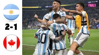 Argentina vs Canada  All Goals and Highlights 21copaamerica semifinal messi argetina goals [upl. by Akiret41]