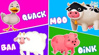 The Animal Sounds Song  What Do The Animals Say AS13  EduFam  Kids Songs and Nursery Rhymes [upl. by Land550]