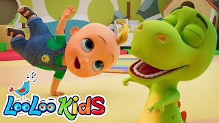 Dino ZIGALOO and THE BEST KIDS SONGS  LooLoo Kids [upl. by Aerdna]