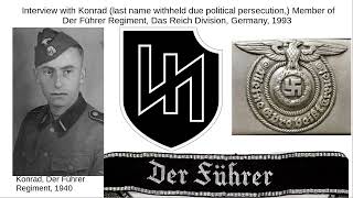 Interview with German WW2 SS Veteran Konrad Member of Der Führer Regiment SS Das Reich Division [upl. by Schiro]