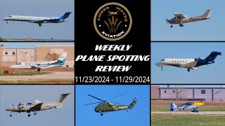 WEEKLY PLANE SPOTTING REVIEW  My Aviation Videos Posted From November 23 2024  November 29 2024 [upl. by Barger]