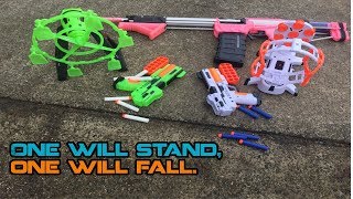 Review and DESTRUCTION  Lightake Motorized NERF Targets  Walcom S7 [upl. by Kiel]