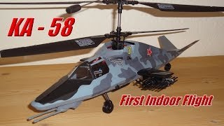 Revell Control KAMOV KA58 Stealth Helicopter  Indoorflight [upl. by Rona]