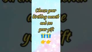 choose your birthday month 🎁🎁🎁 gift choosebox chooseyourgift giftboxchallenge giftideas [upl. by Elbon941]